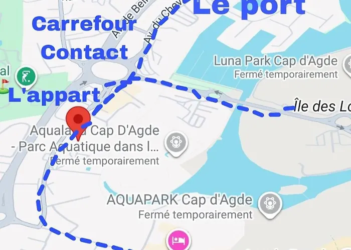 Appartamento Joli T2 A Deux Pas De L'ile Des Loisirs Et Des Commerces Pour 5 A 6 Personnes Agde